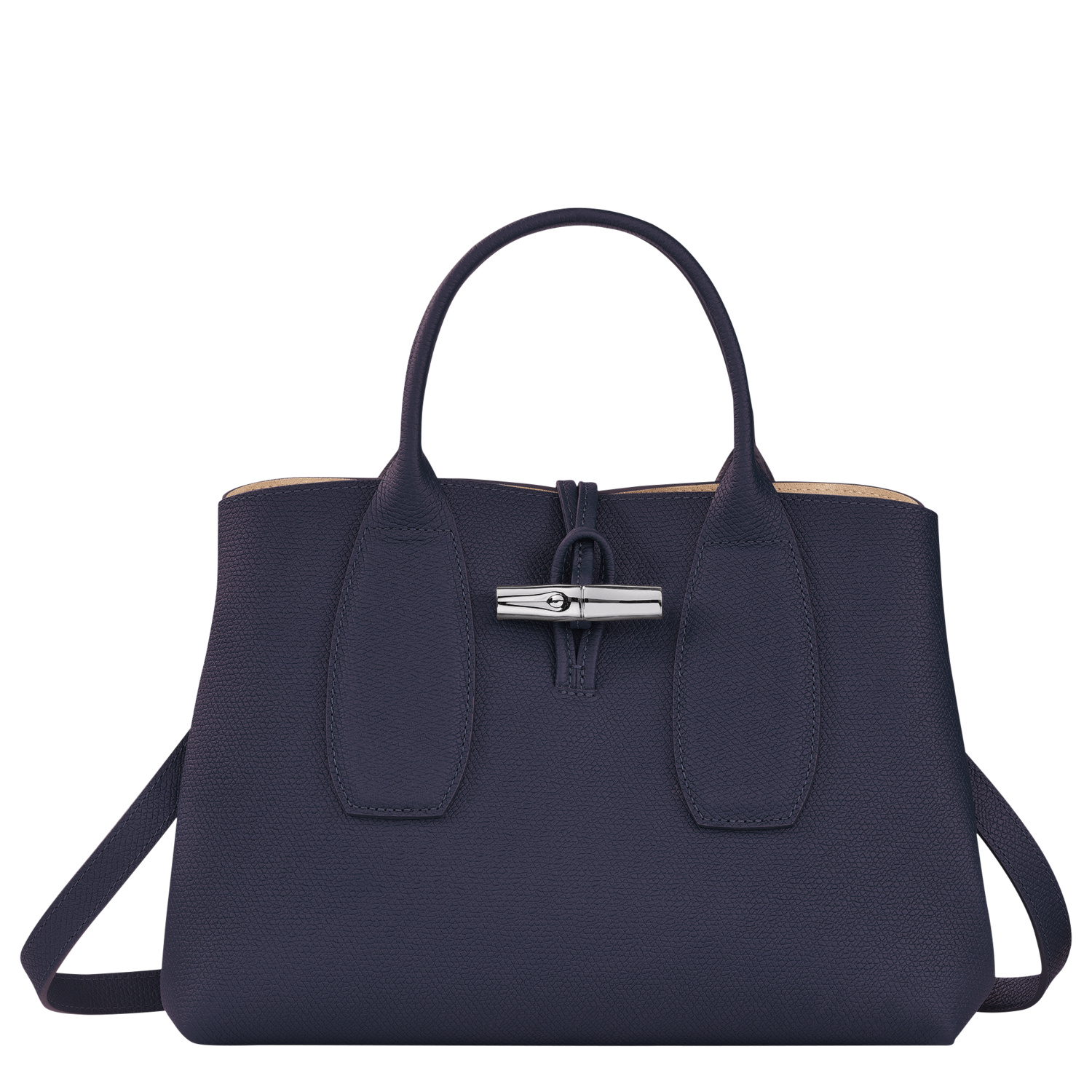 Longchamp Handbag M Roseau In Bilberry