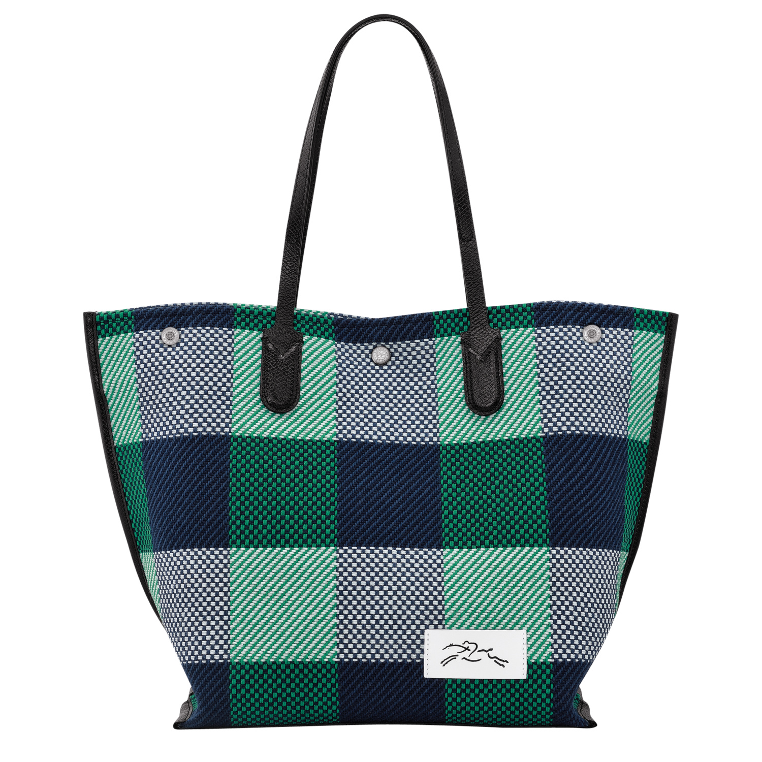 Longchamp Sac Cabas L Essential In Navy/lawn