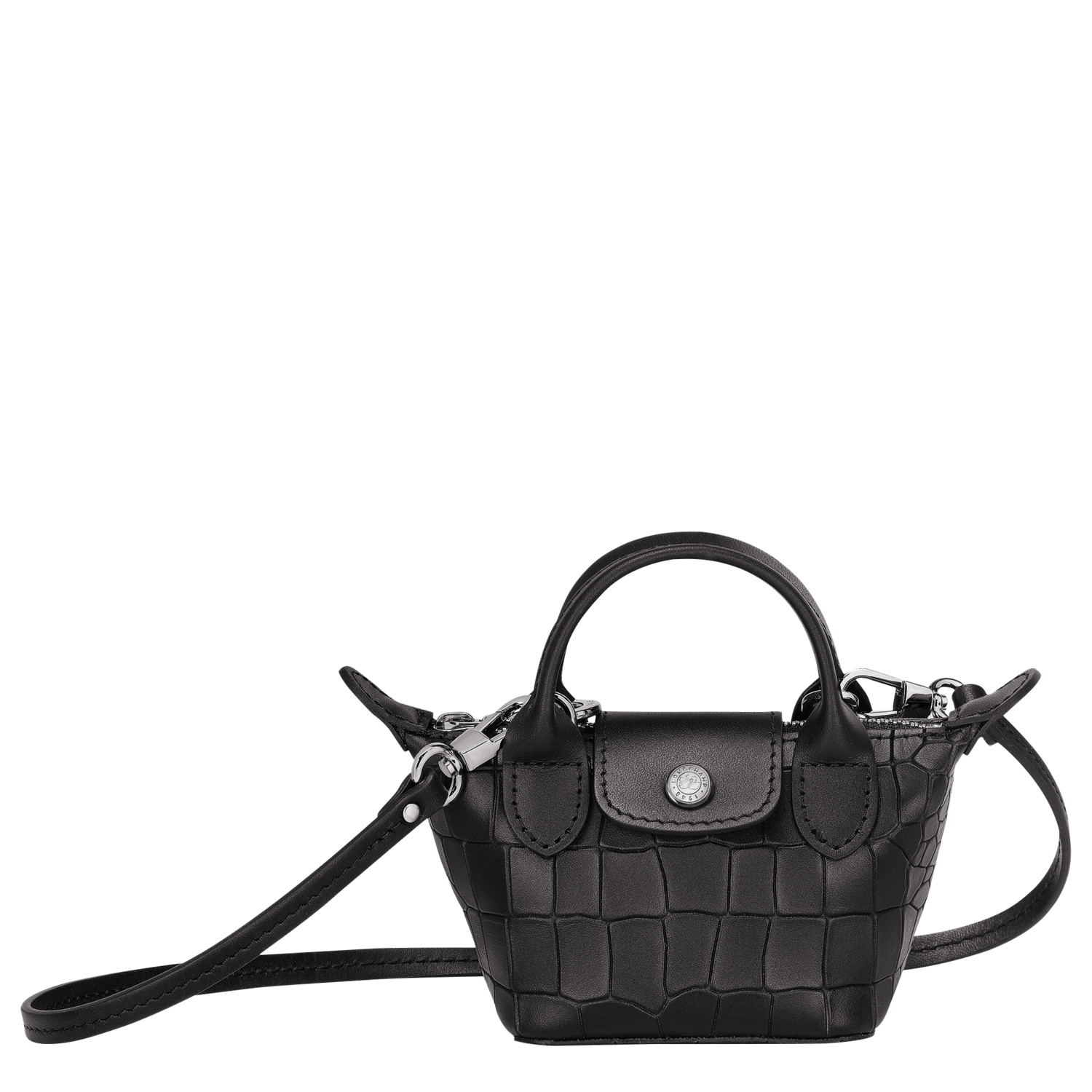 Longchamp Crossbody Bag Xs Le Pliage Cuir In Black | ModeSens