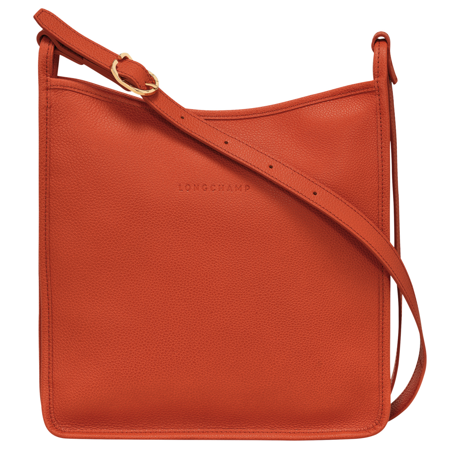 Shop Longchamp Crossbody Bag M Le Foulonné In Paprika