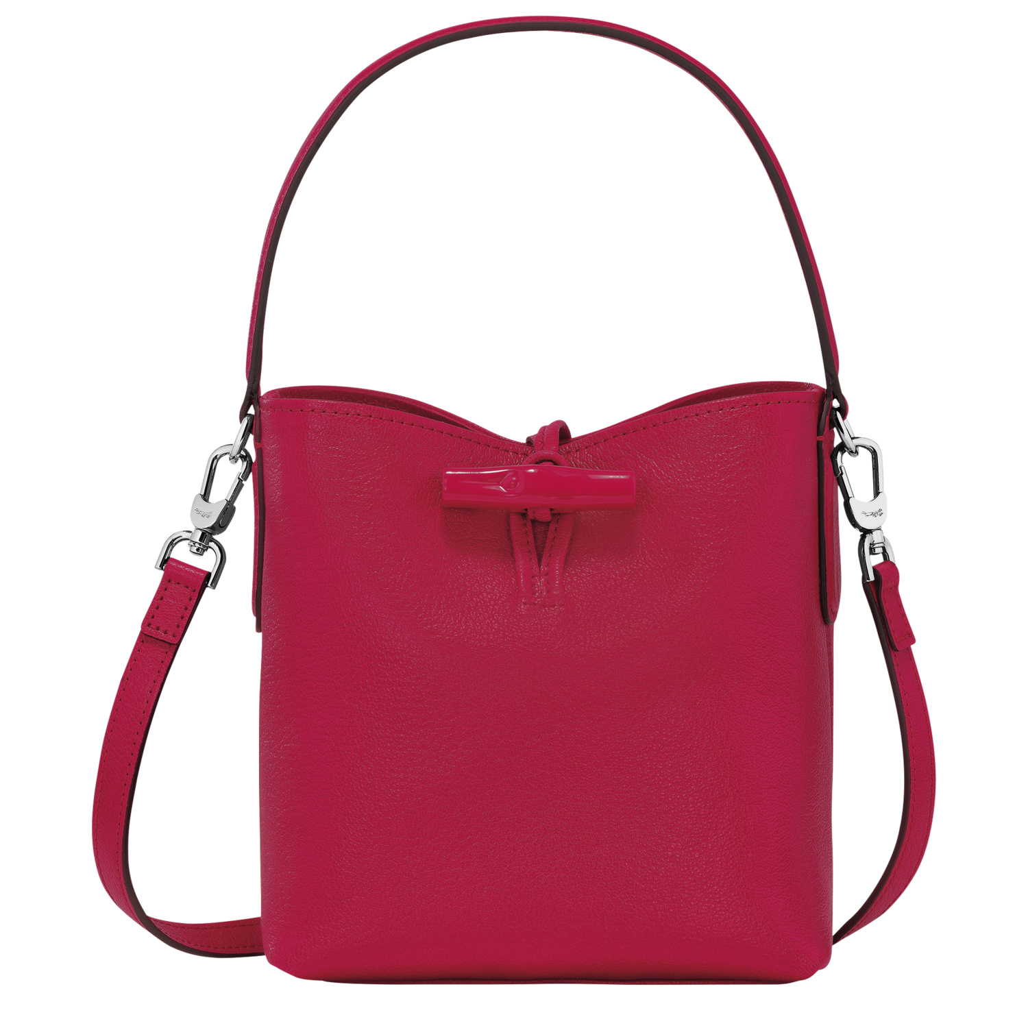 Shop Longchamp Sac Seau Xs Le Roseau In Magenta