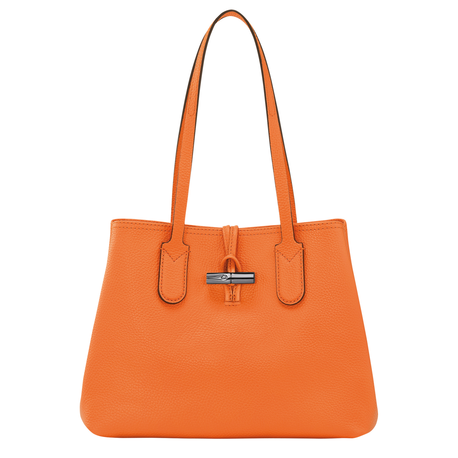 Shop Longchamp Tote Bag M Roseau Essential In Orange