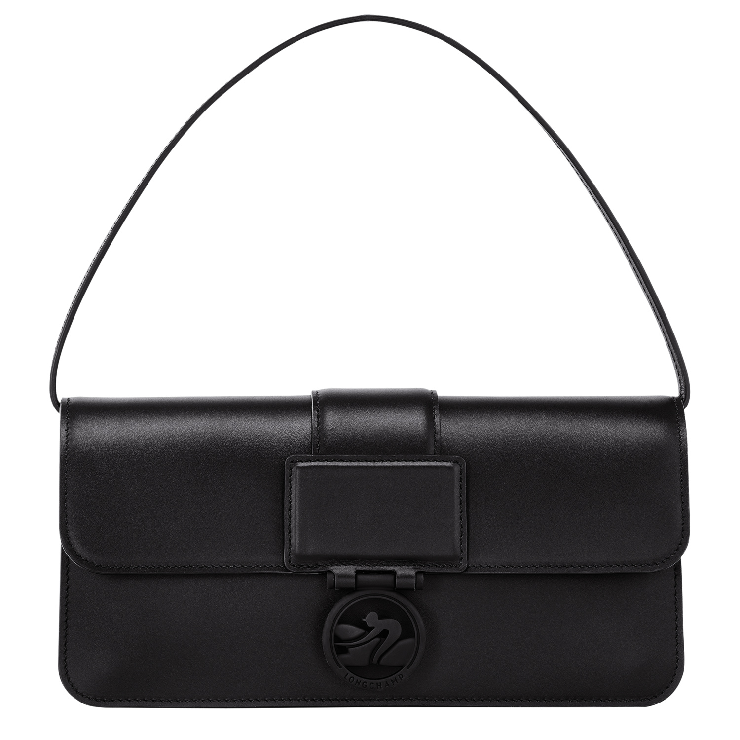 Shop Longchamp Sac Porté Épaule M Box-trot In Black