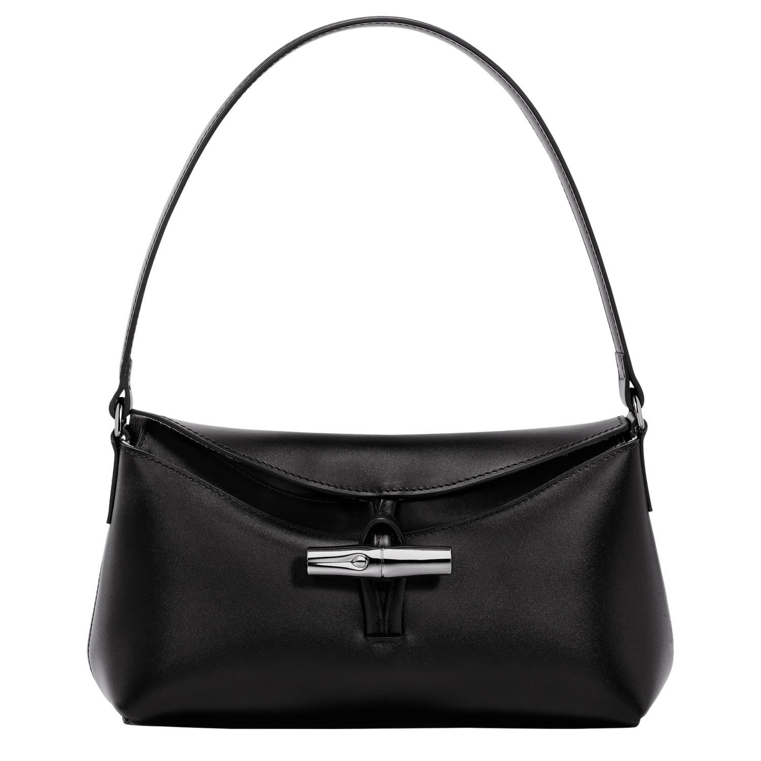 Shop Longchamp Hobo Bag S Le Roseau In Black