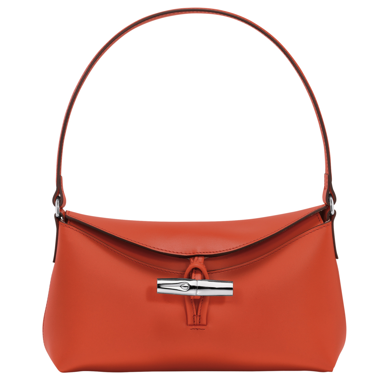 Shop Longchamp Sac Porté Épaule S Le Roseau In Paprika