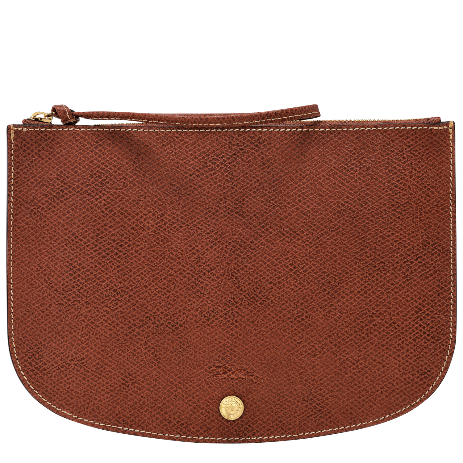 Shop Longchamp Pochette Épure In Brown