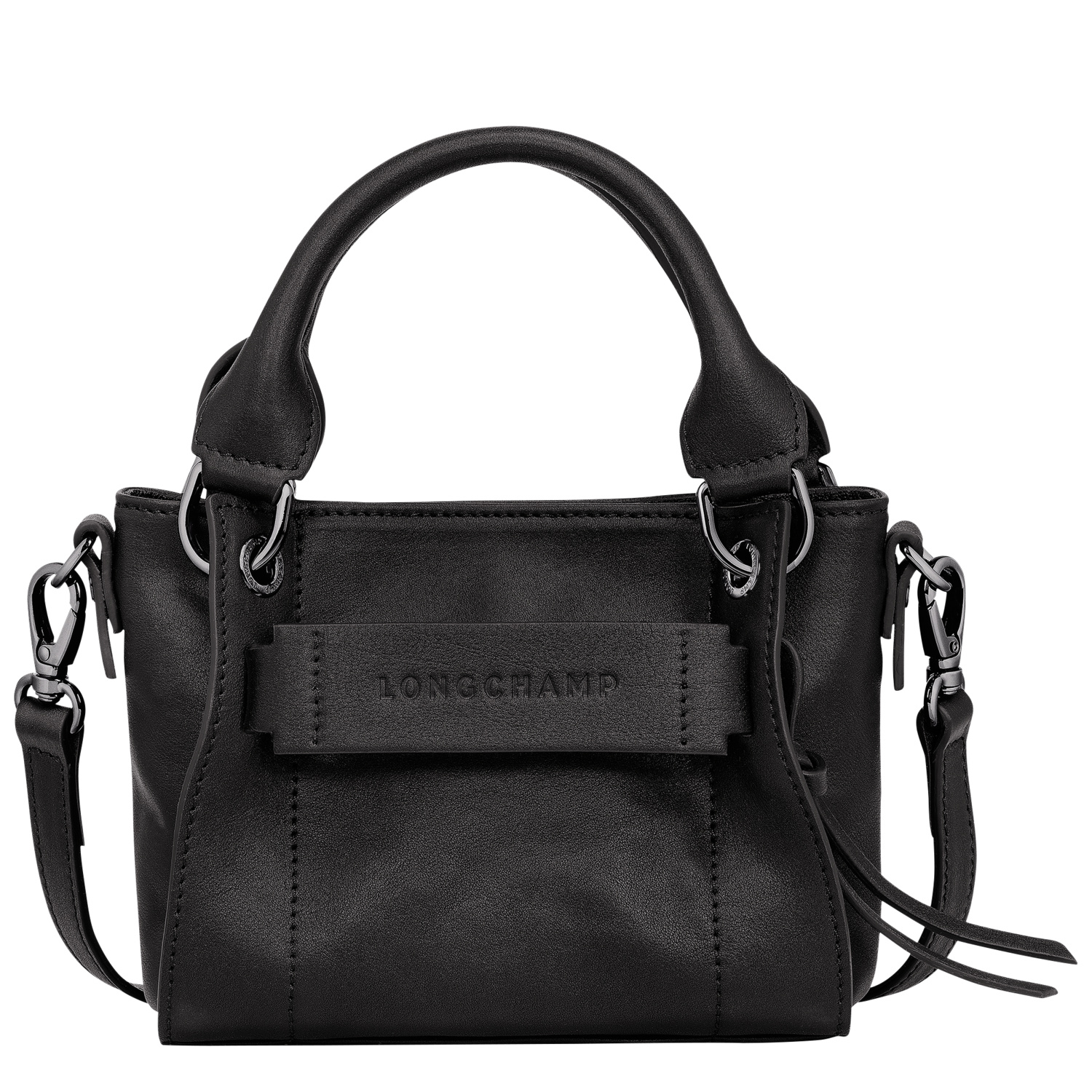 Shop Longchamp Handbag Xs  3d In Black