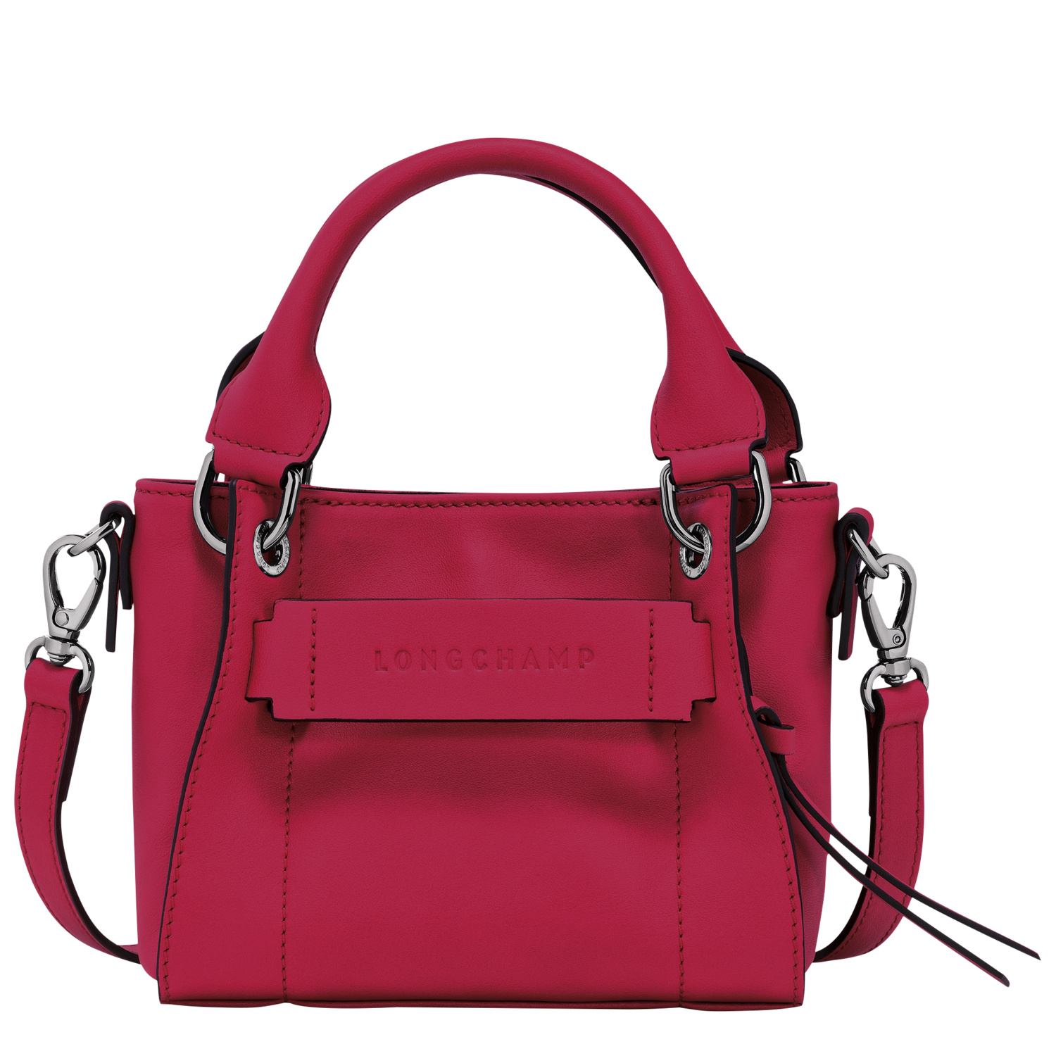 Shop Longchamp Sac À Main Xs  3d In Magenta