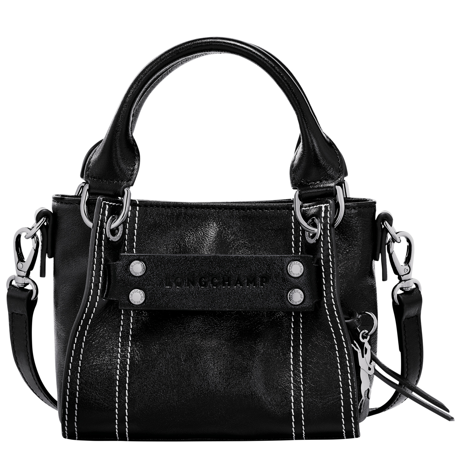 Longchamp Sac À Main Xs  3d In Black