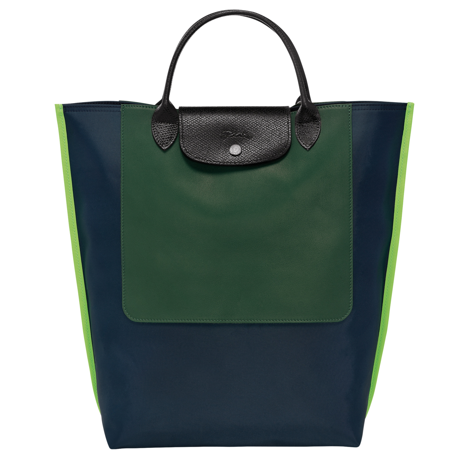 Shop Longchamp Sac Cabas M Cabas  In Navy