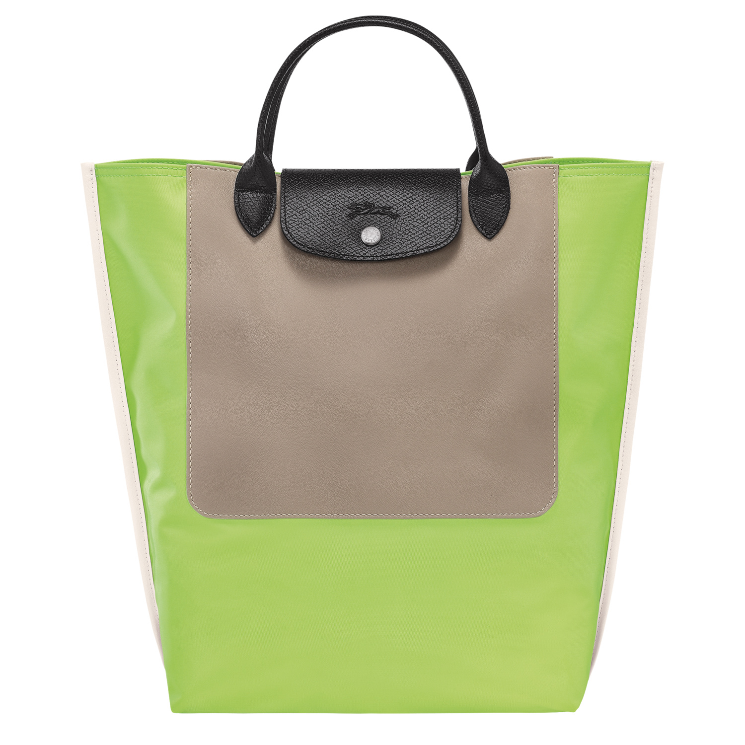 Shop Longchamp Sac Cabas M Cabas  In Green Light