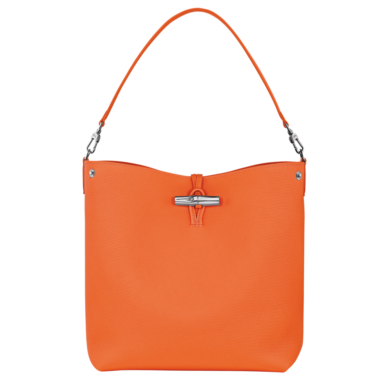 Longchamp Sac Porté Épaule M Le Roseau In Orange