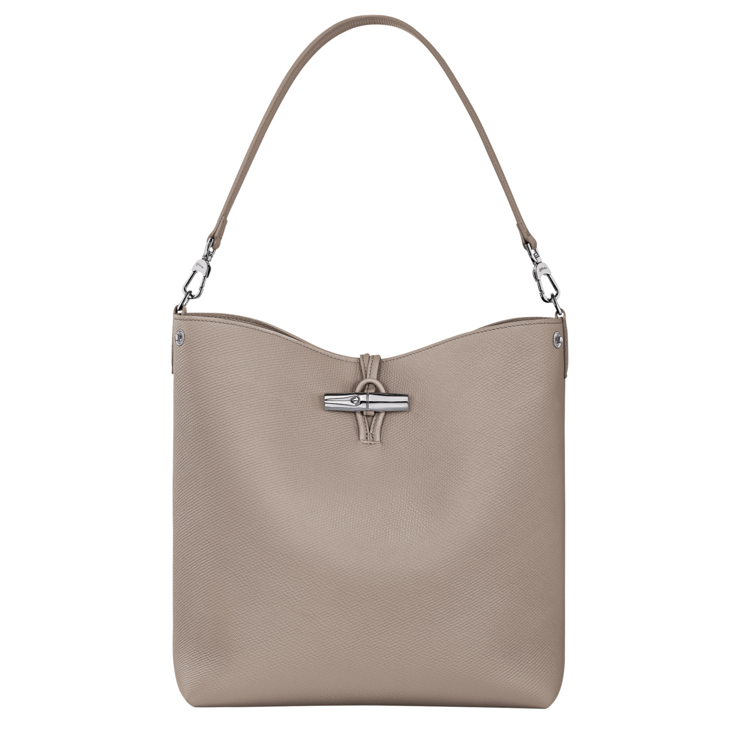 Longchamp Sac Porté Épaule M Le Roseau In Gray