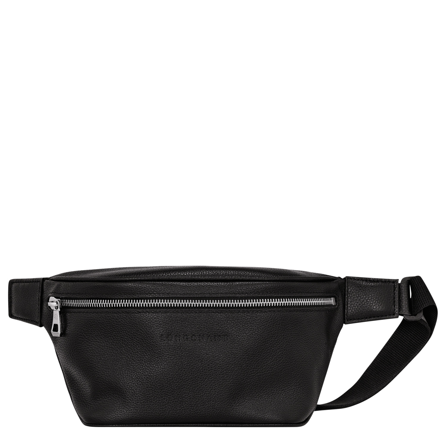 Longchamp Le Foulonne Leather Belt Bag In Black