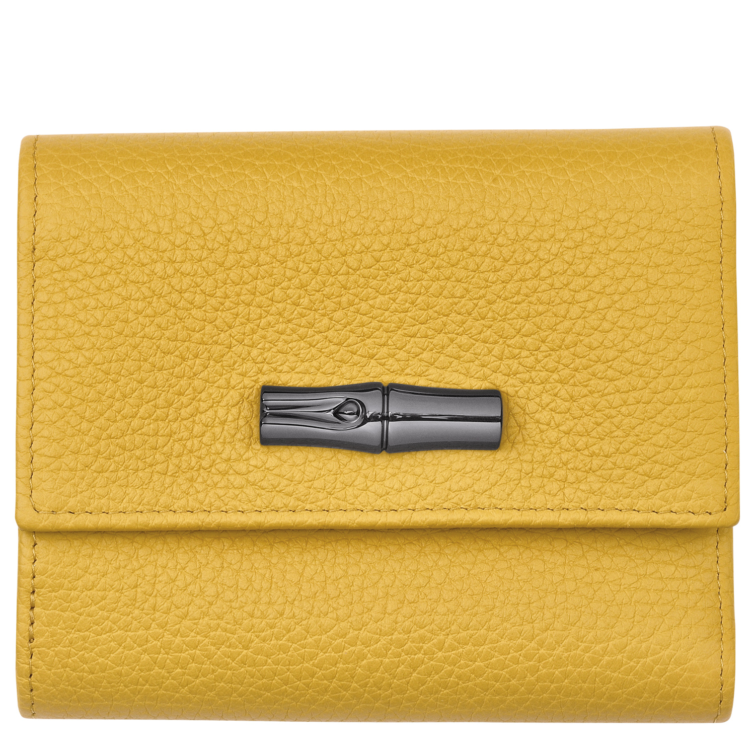 Longchamp Compact Wallet Roseau Essential In Jaune | ModeSens
