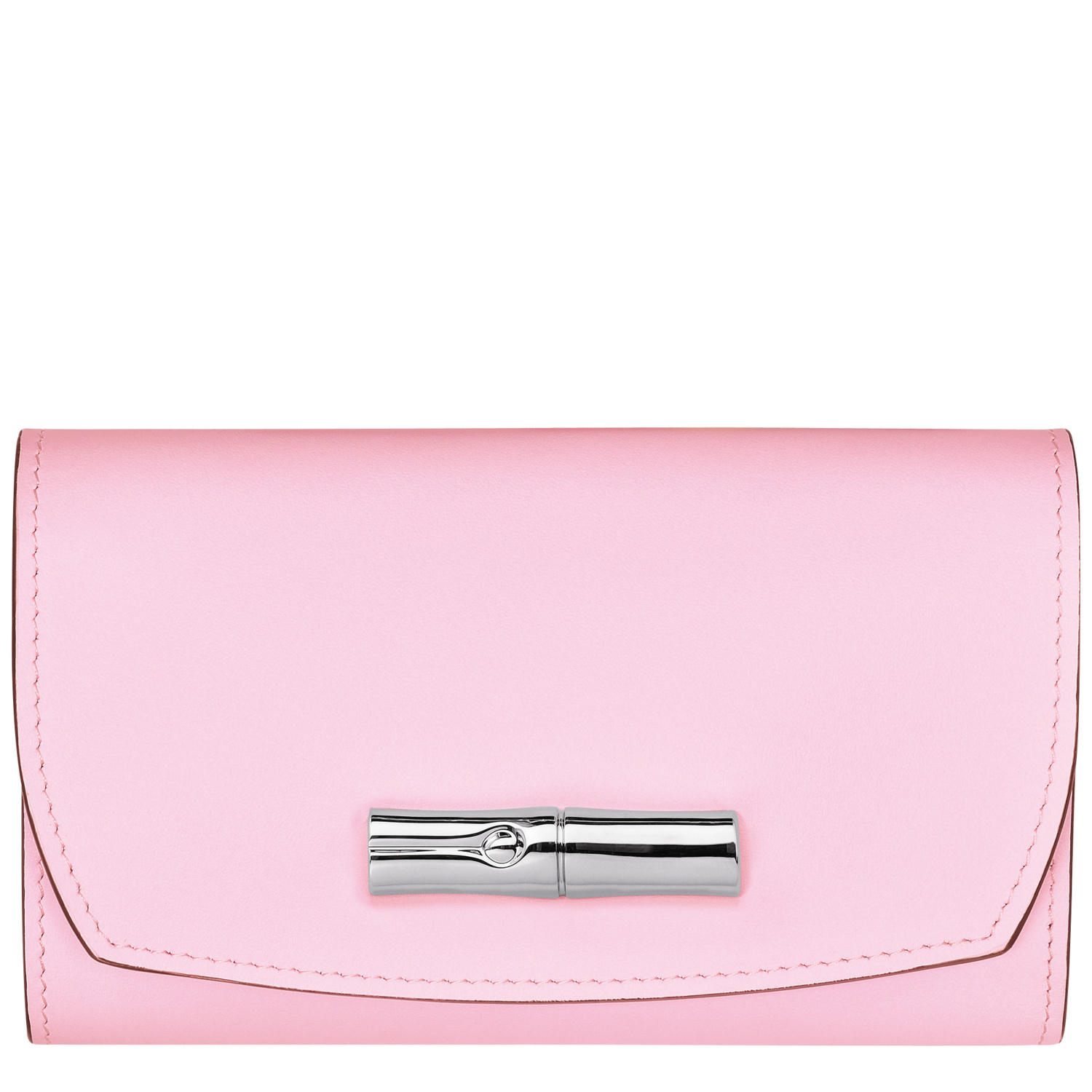 Longchamp Portefeuille Roseau In Pink