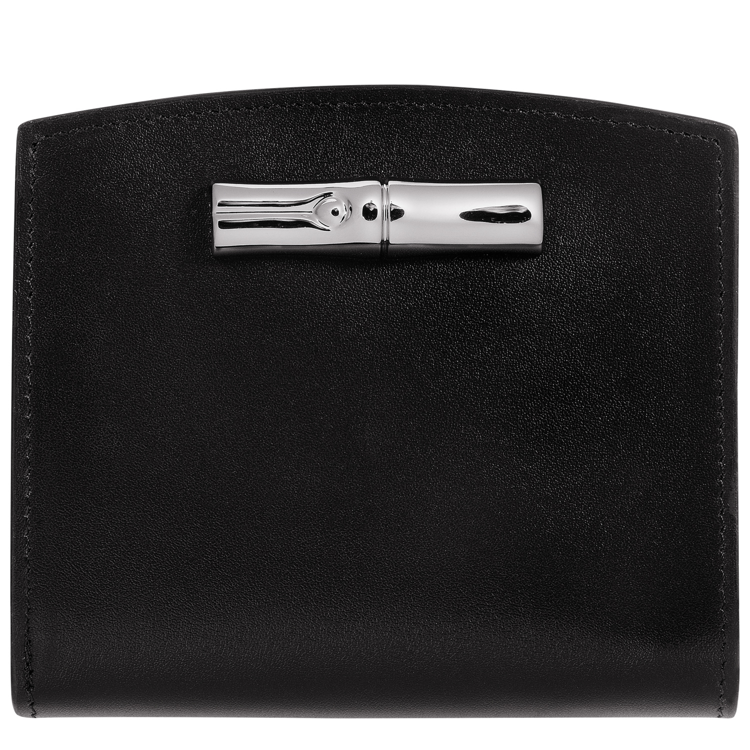 Longchamp Portefeuille Le Roseau In Black