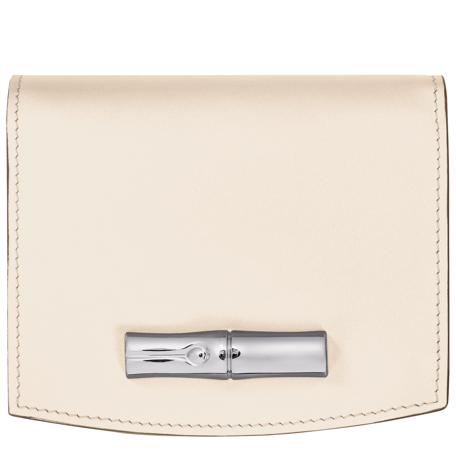 Longchamp Portefeuille Le Roseau In Ecru