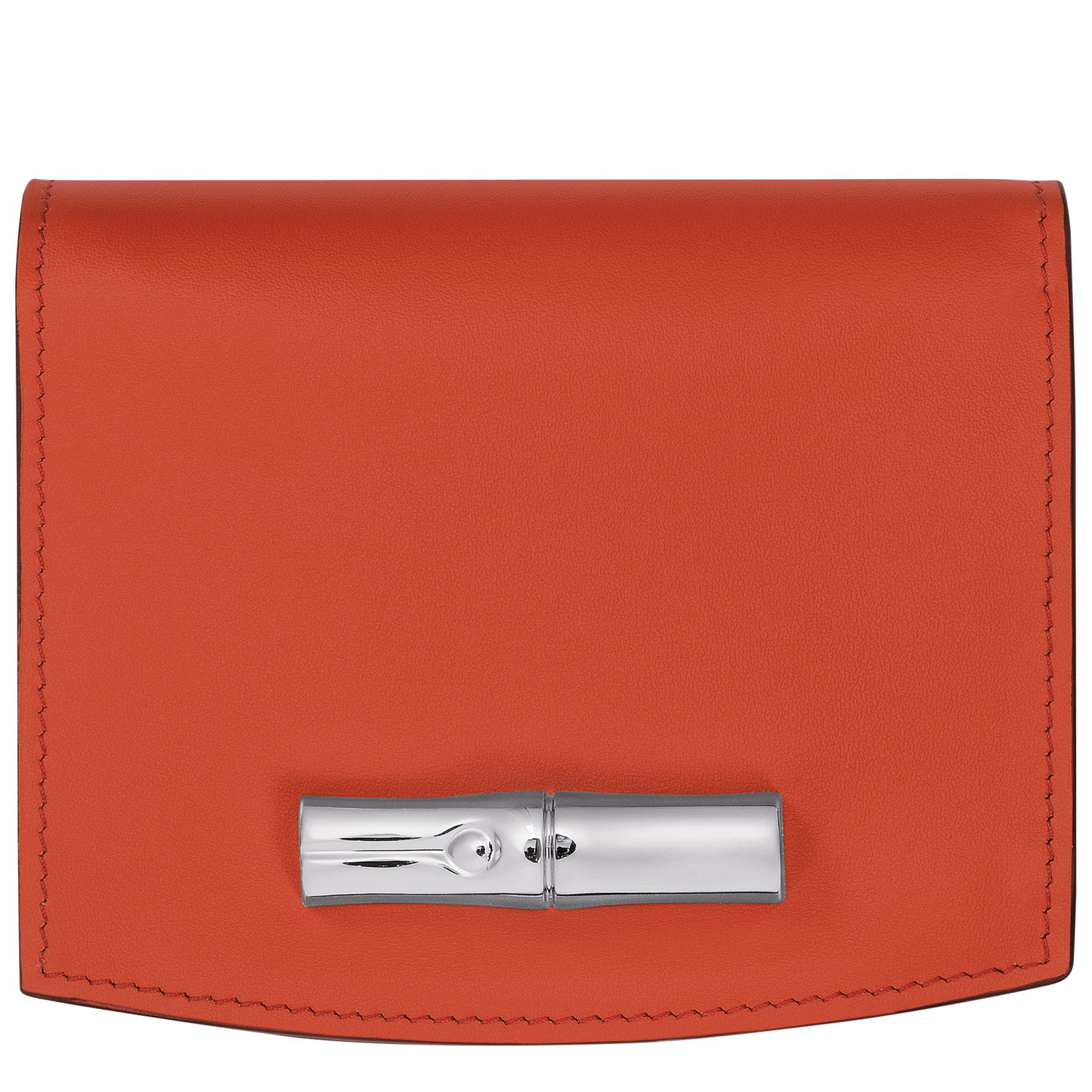 Shop Longchamp Wallet Le Roseau In Paprika