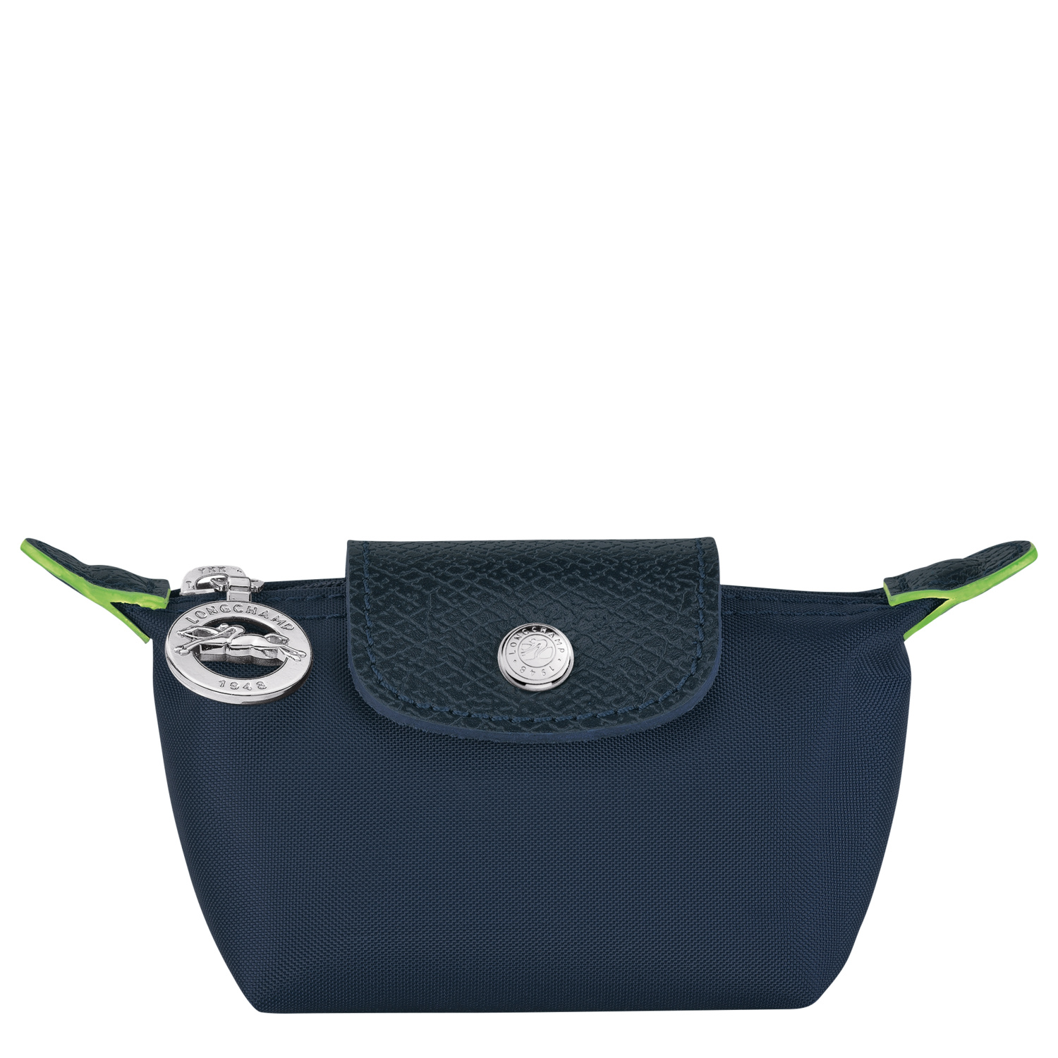 Longchamp Coin Purse Le Pliage Green In Navy ModeSens
