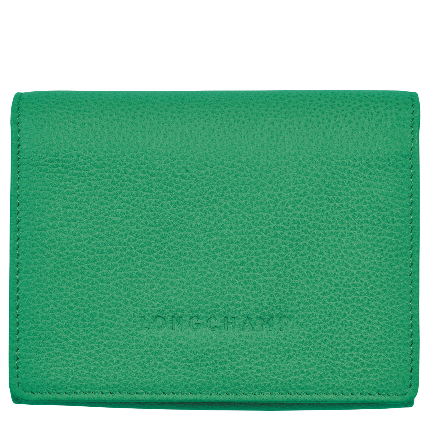 Shop Longchamp Wallet Le Foulonné In Green