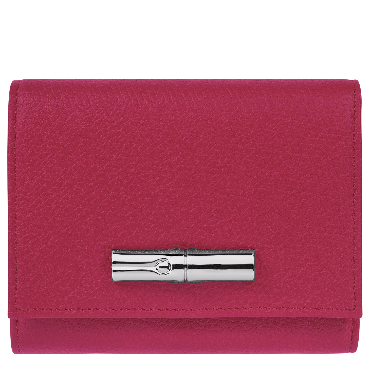 Longchamp Portefeuille Le Roseau In Beetroot