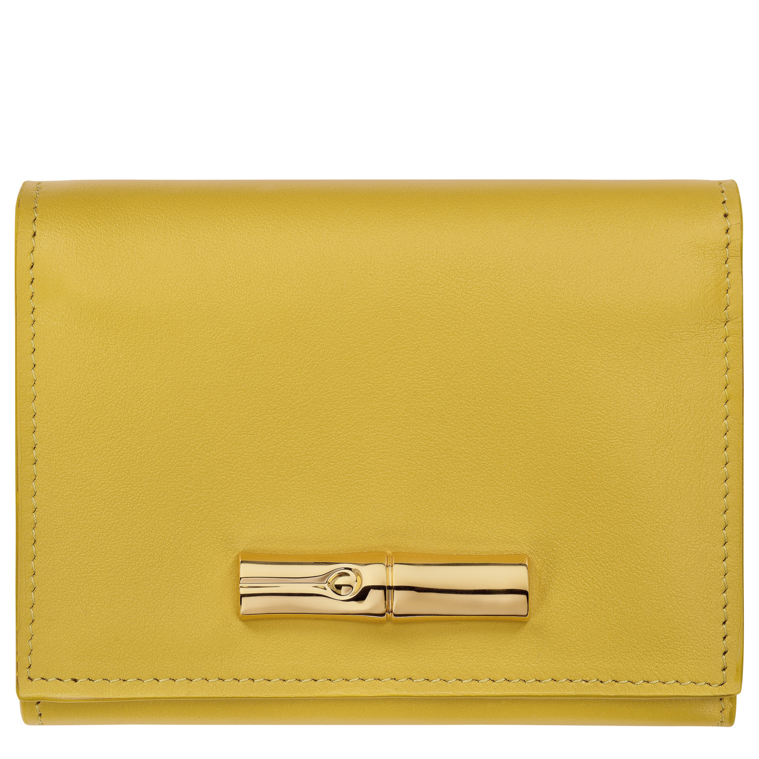 Longchamp Compact Wallet Le Roseau In Gingembre