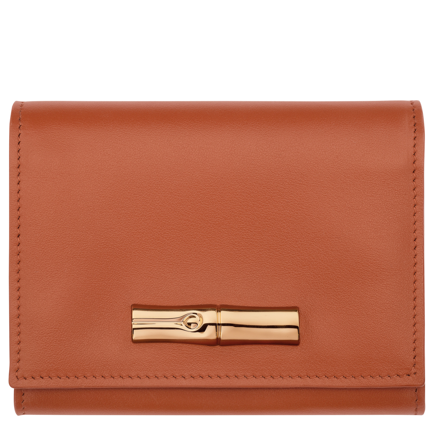 Longchamp Portefeuille Compact Le Roseau In Bark