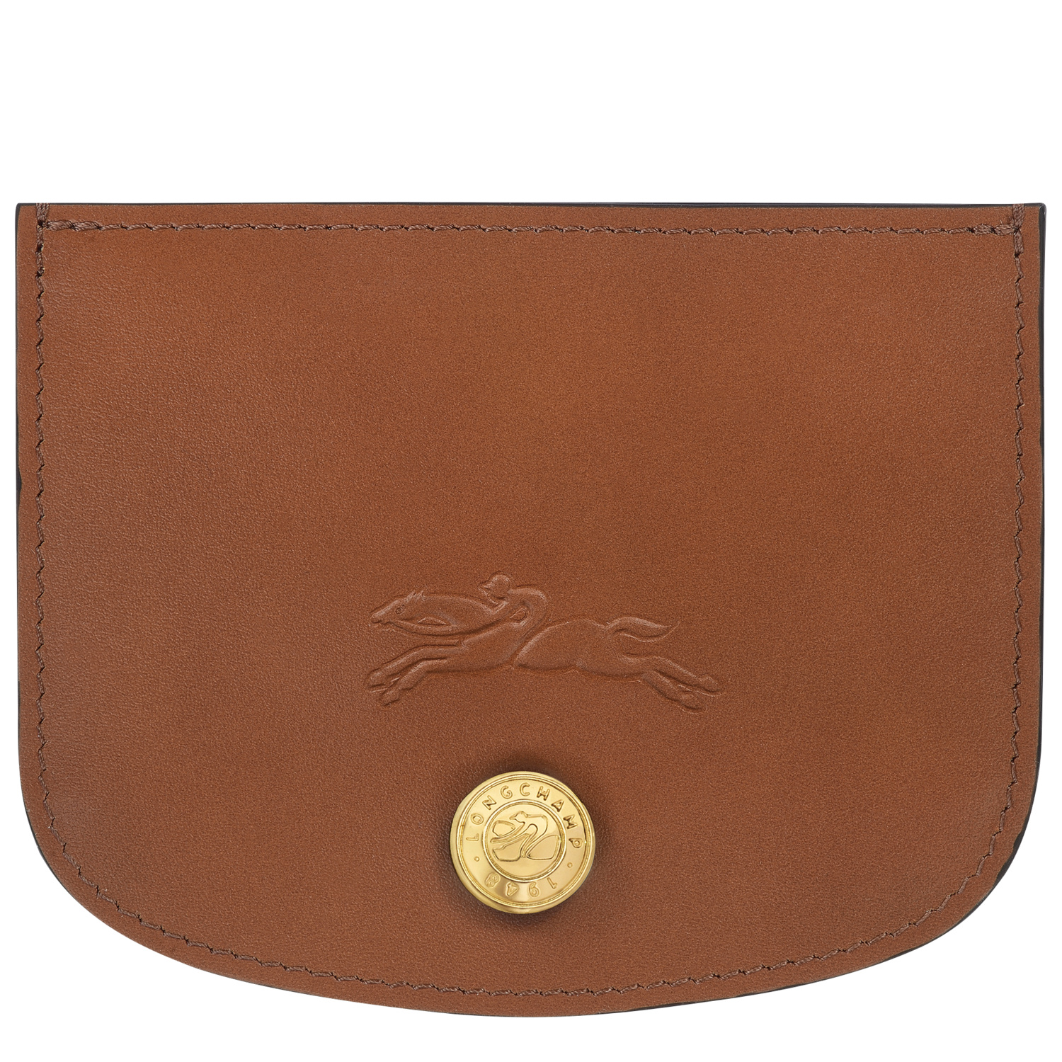 Longchamp Épure Card Holder In Cognac