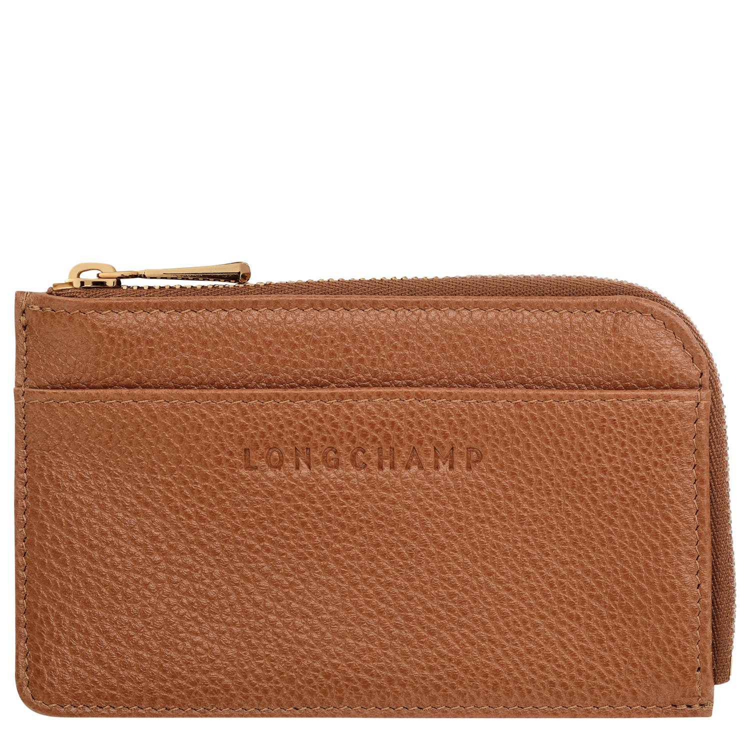 Longchamp Porte-cartes Le Foulonné In Caramel