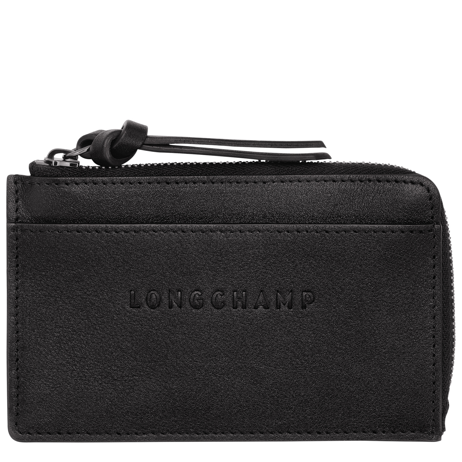 Longchamp Card Holder  3d In Black
