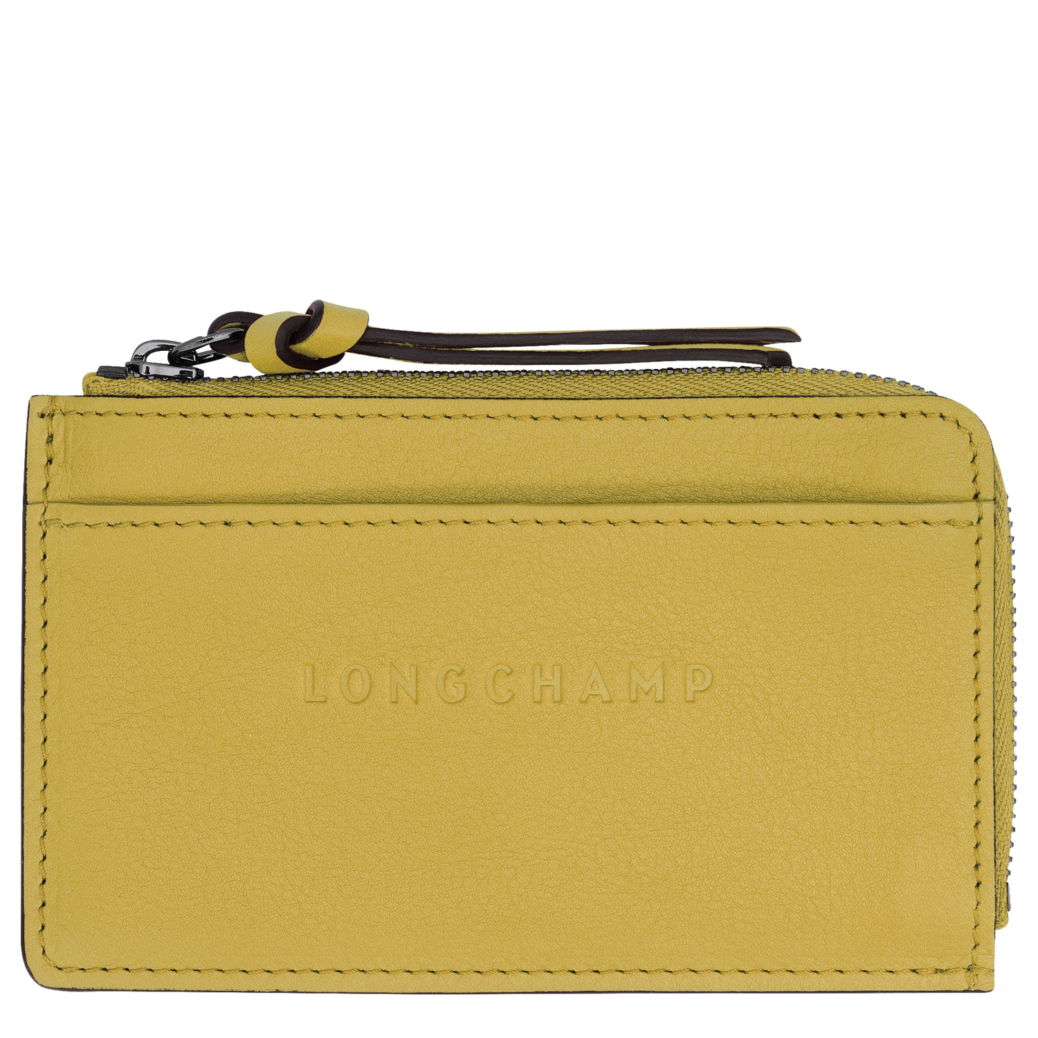 Longchamp Card Holder 3d In Gingembre