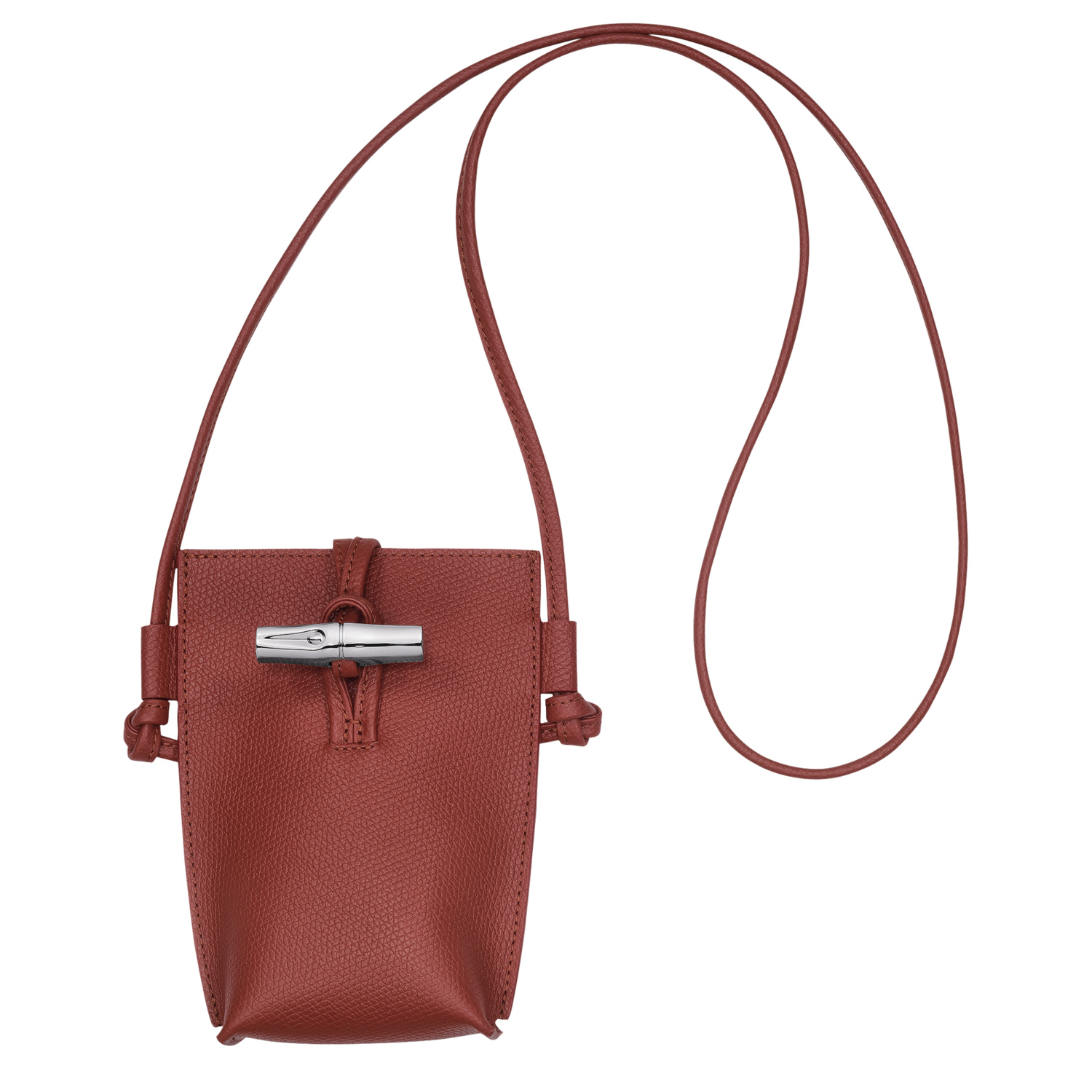 Longchamp Phone Case Le Roseau In Chestnut