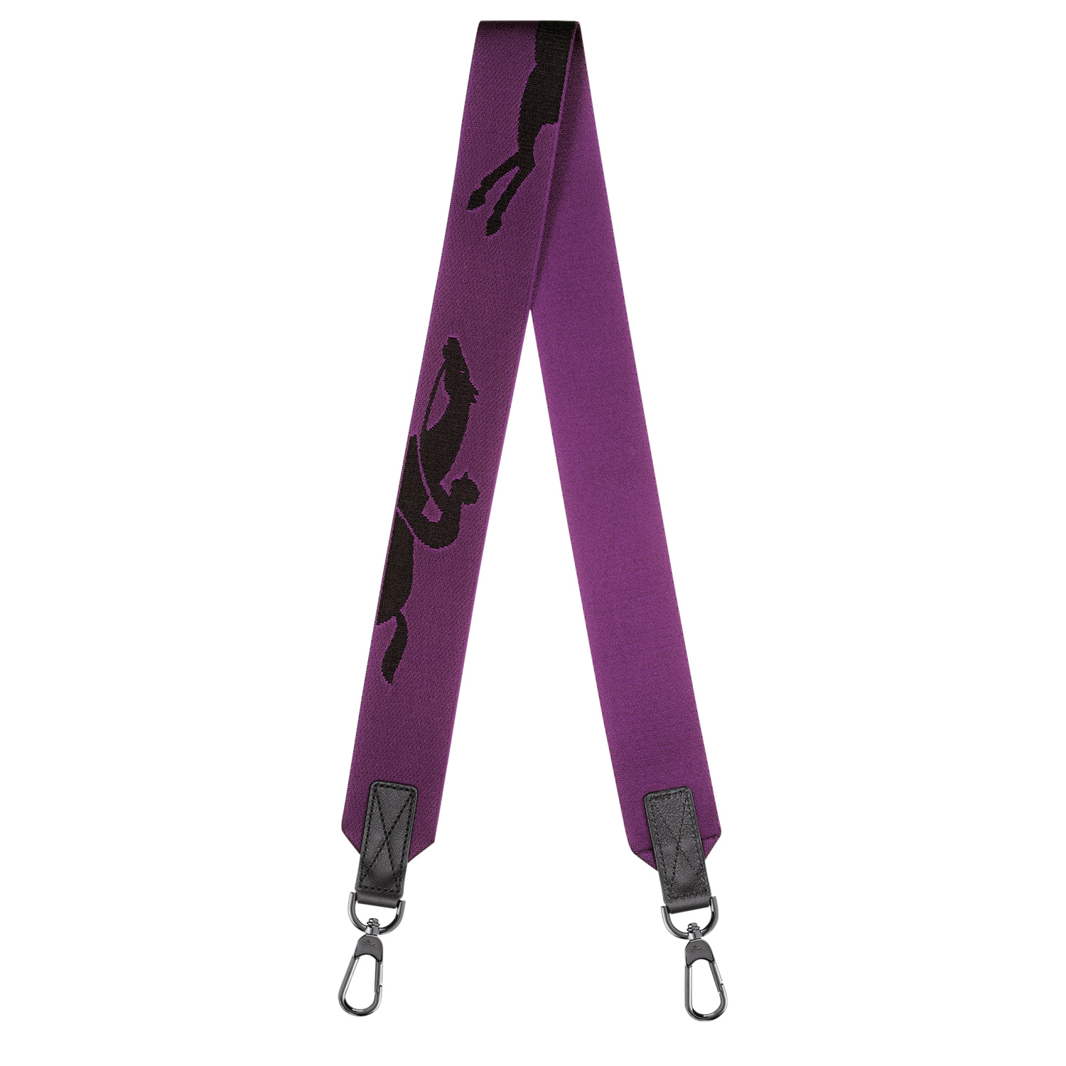 Longchamp Shoulder Strap  3d In Purple