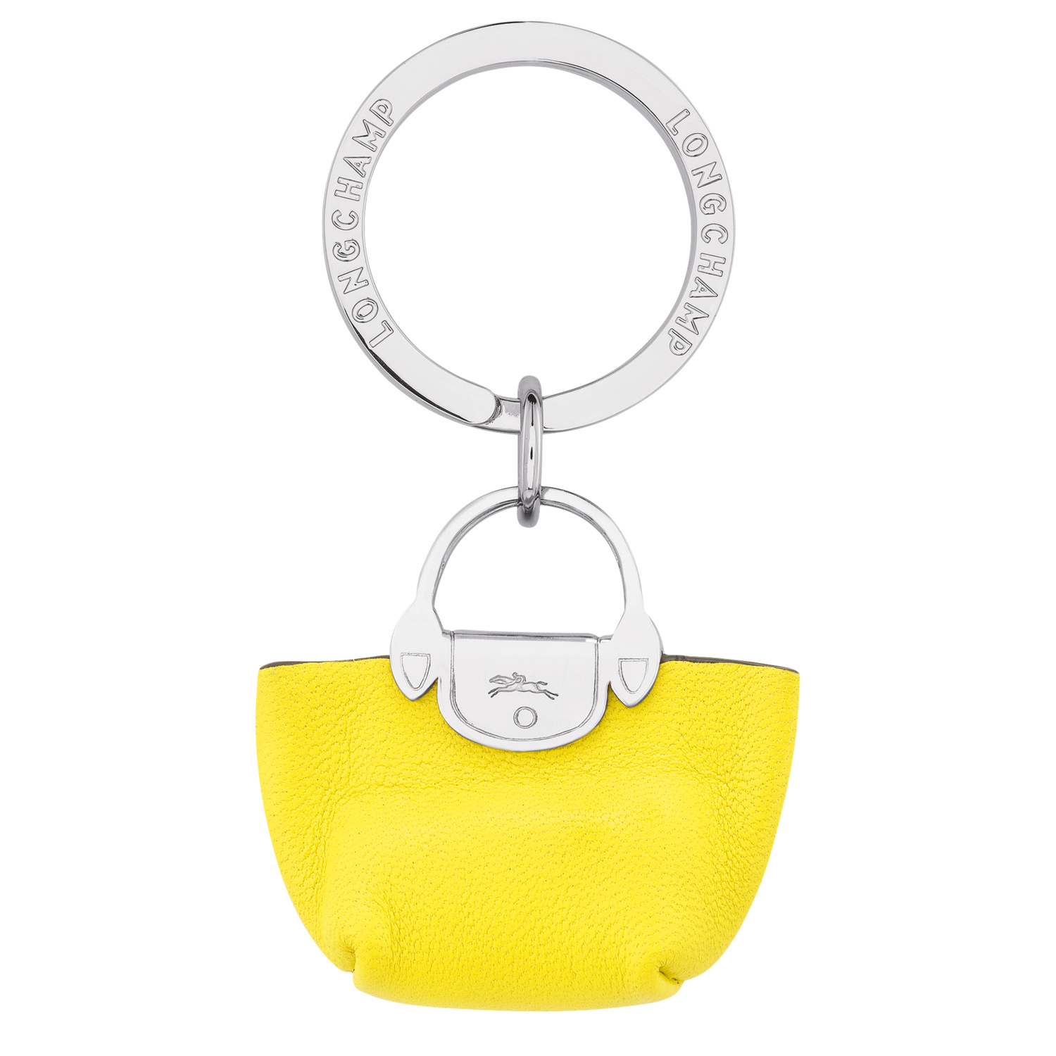 Longchamp Key-rings Pliage Le Pliage Cuir In Citron