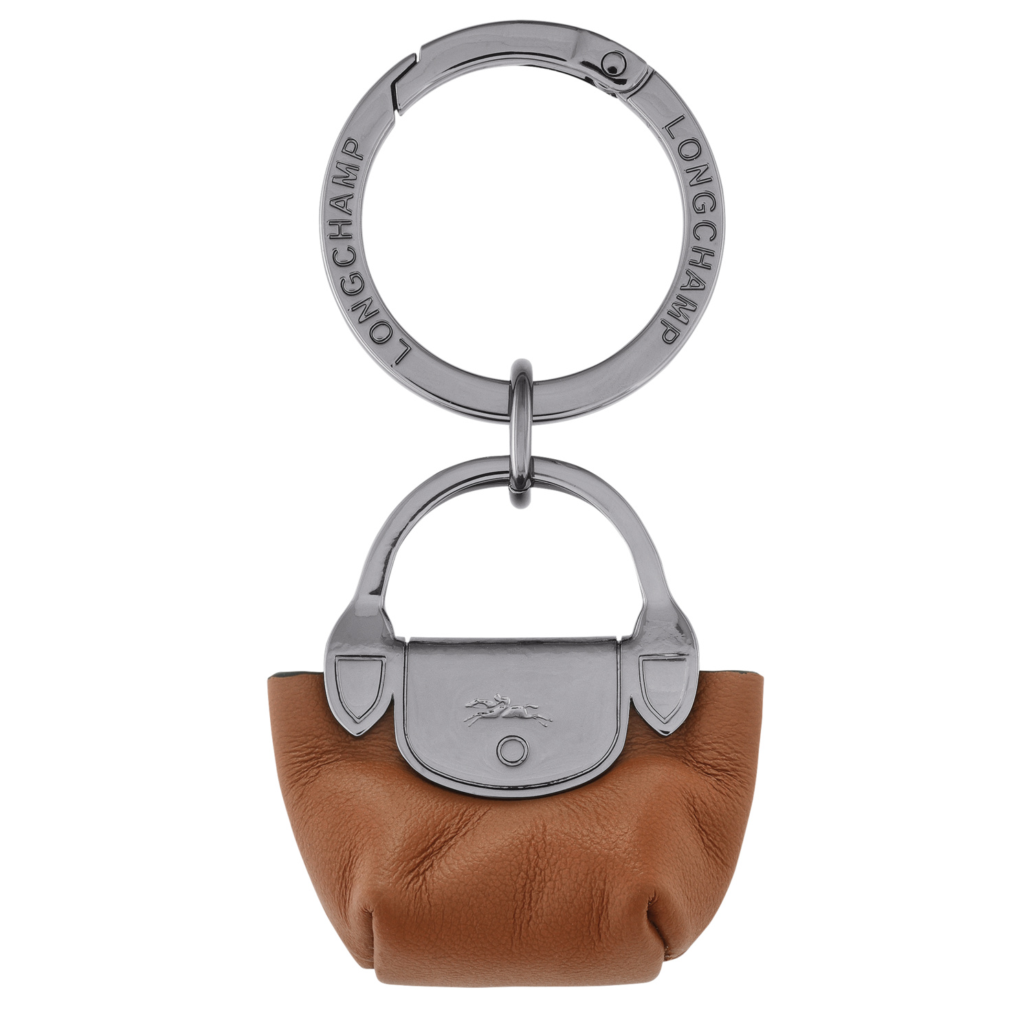 Longchamp Key Ring Le Pliage Xtra In Brown