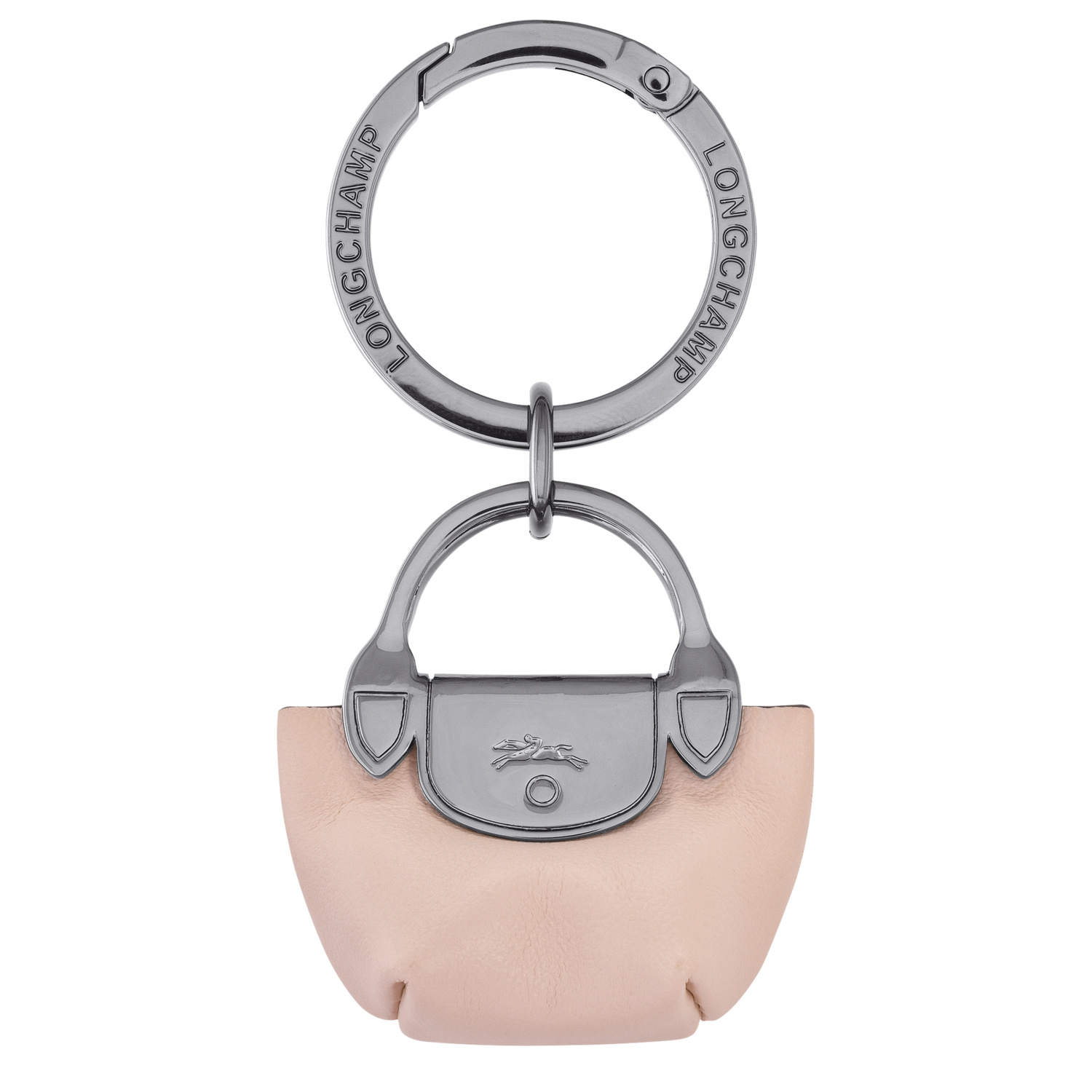 Shop Longchamp Key Ring Le Pliage Xtra In Nude