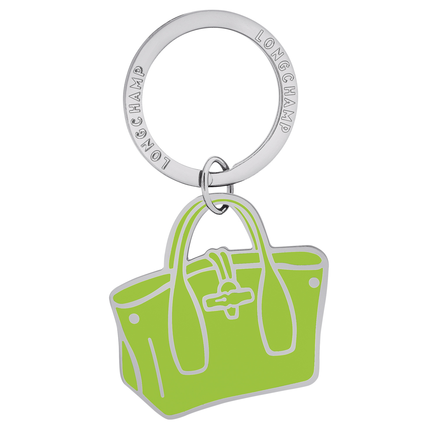 Longchamp Key Rings Le Roseau In Green Light