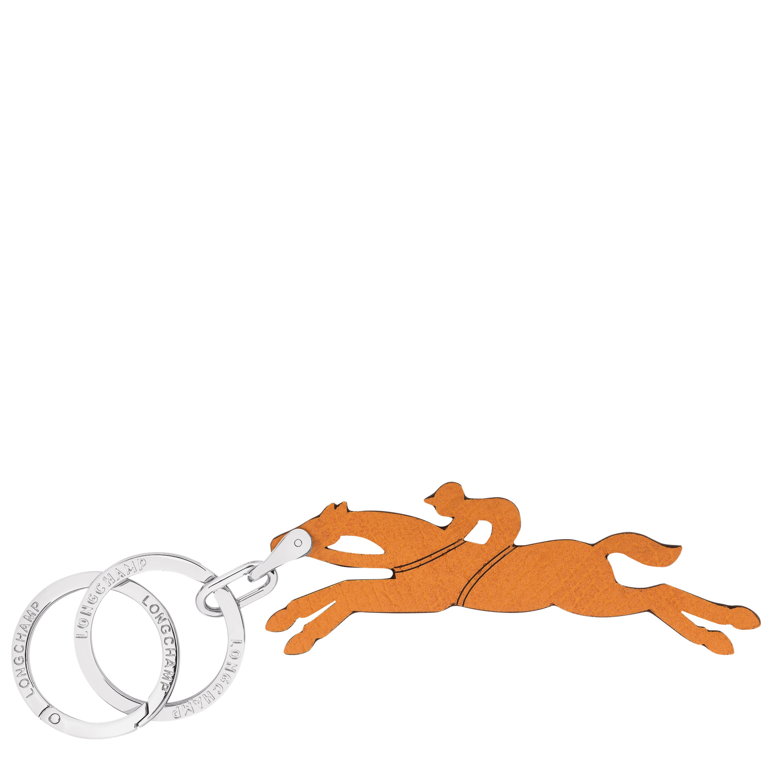 Longchamp Key Rings Le Pliage In Apricot