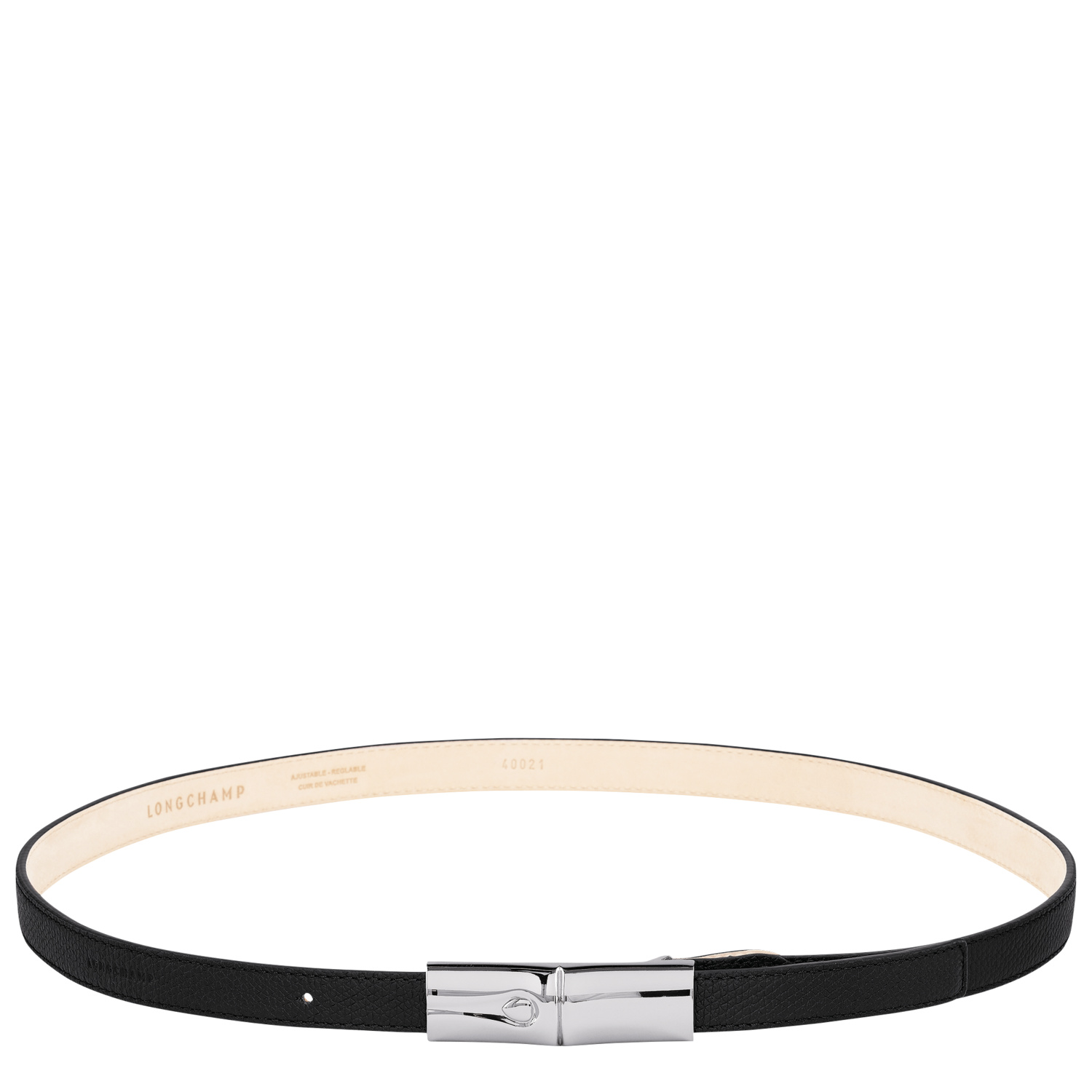 Longchamp Ceinture Femme Le Roseau In Gray