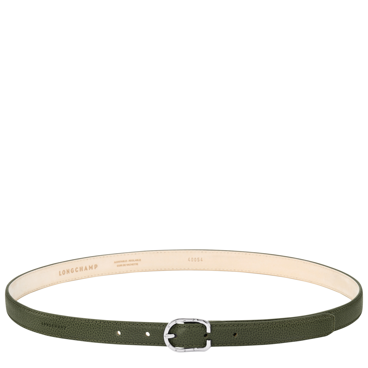 Longchamp Ladies' Belt Le Foulonné In Khaki