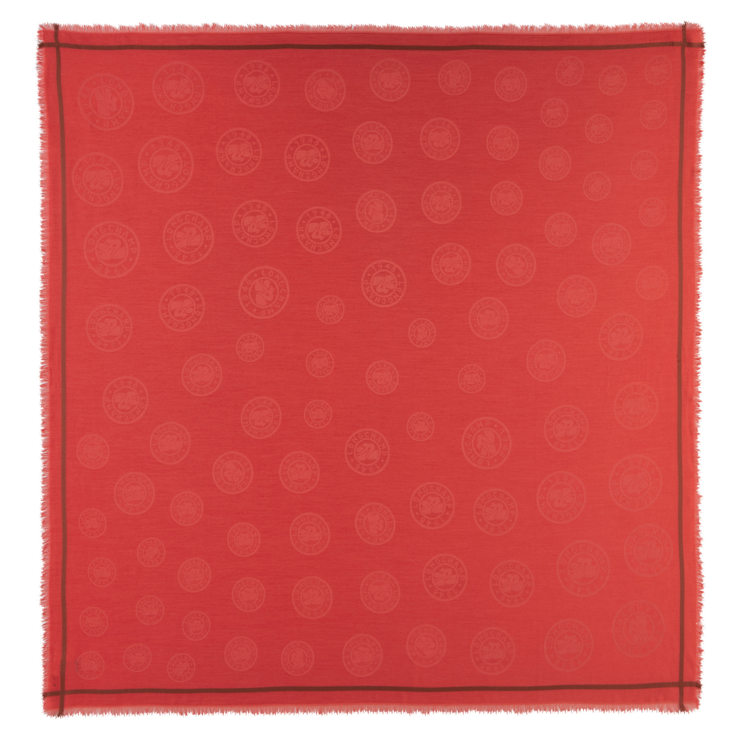 Longchamp Châle La Médaille  In Tomato