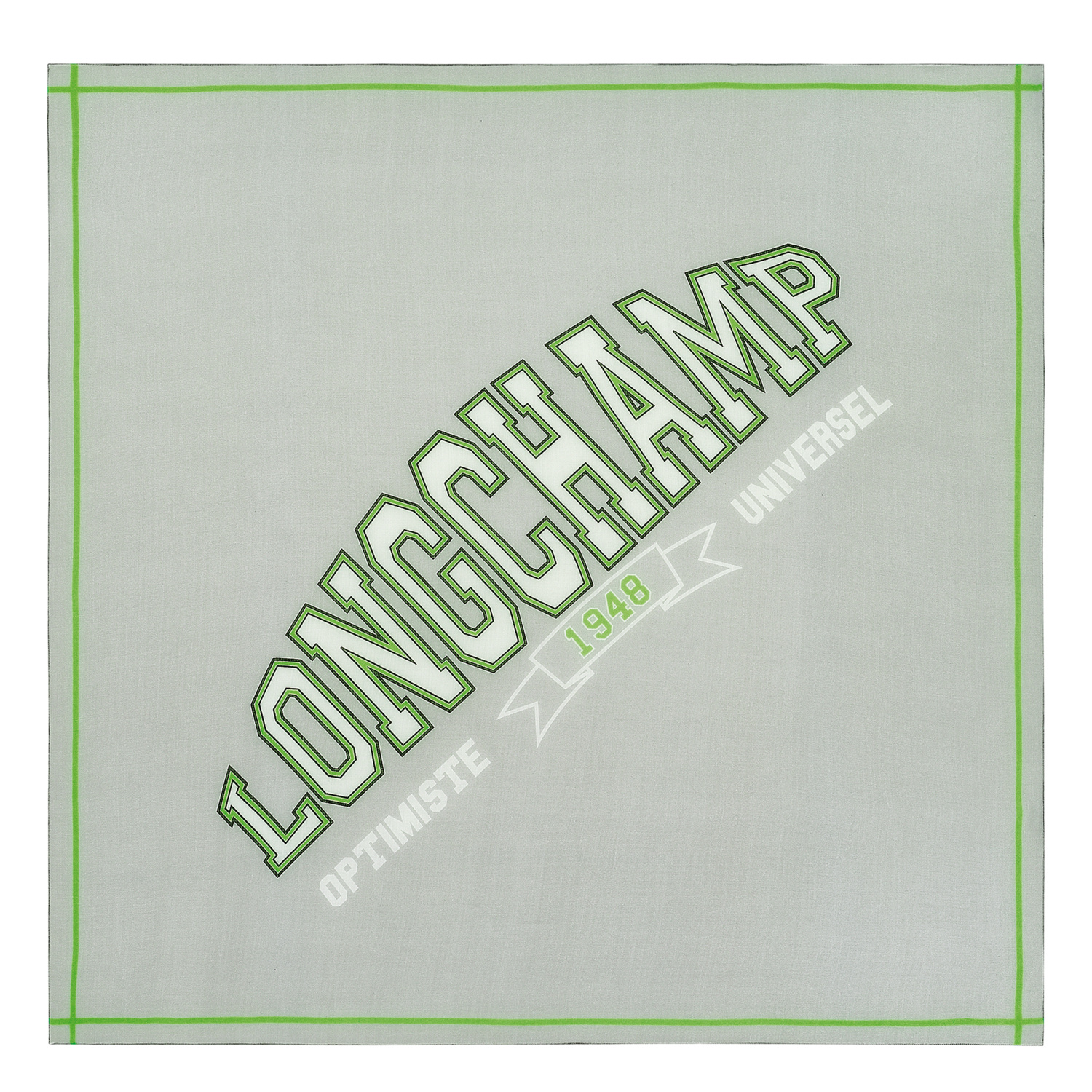 Longchamp Scarf Le Pliage University In Grey