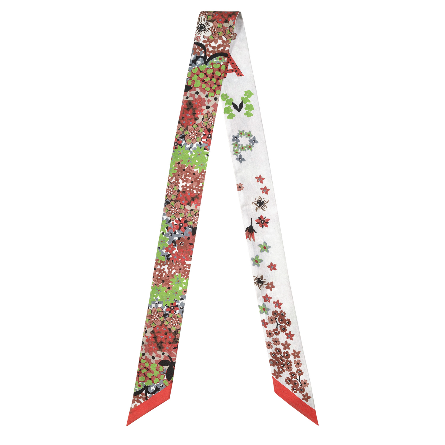 Longchamp Bandeau Collier De Fleurs In Paprika