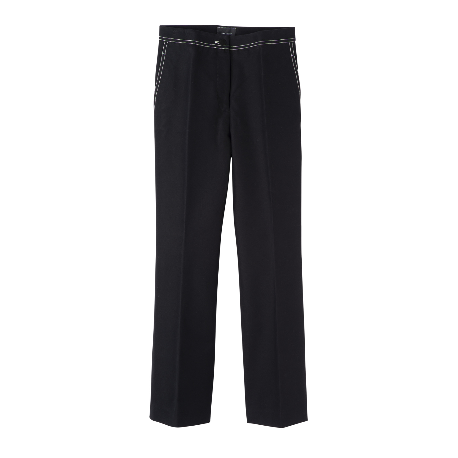 Longchamp Pantalon Droit In Black