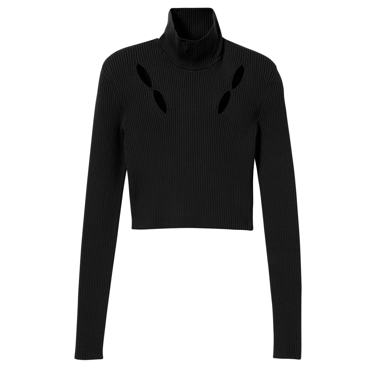 Longchamp Knitted Top Fall-winter 2023 Collection In Black
