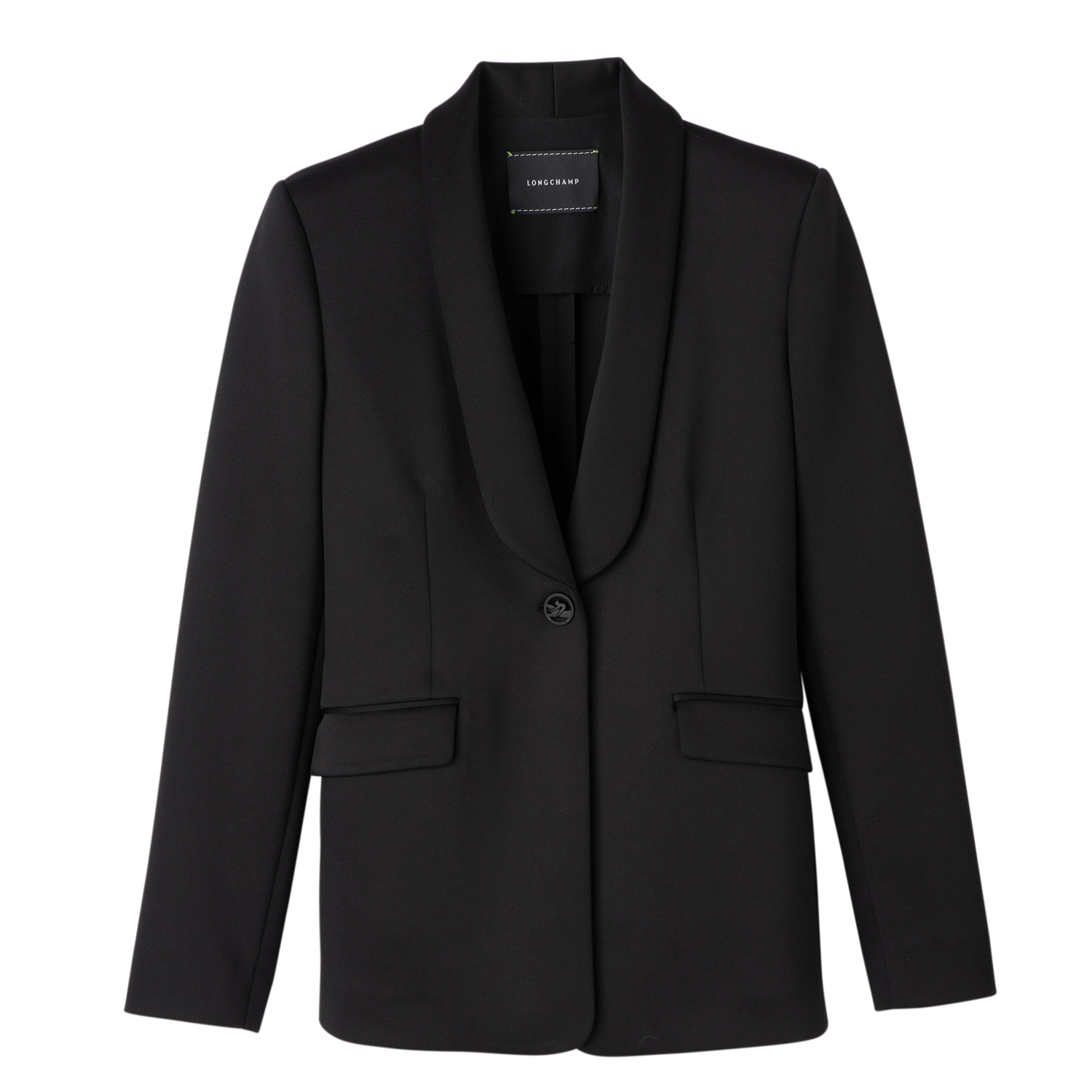 Longchamp Fitted Jacket In Noir