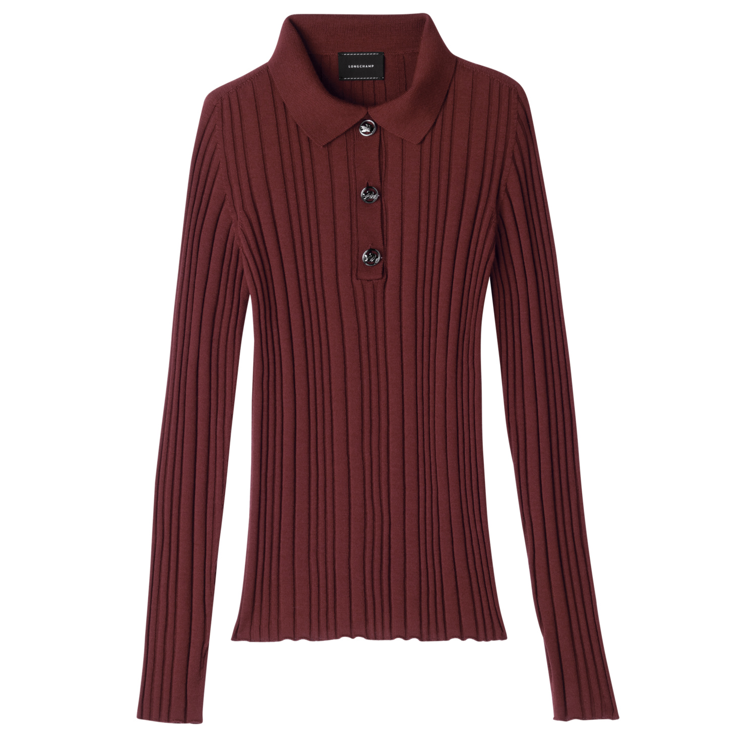 Longchamp Polo Neck Sweater Fall-winter 2023 Collection In Acajou