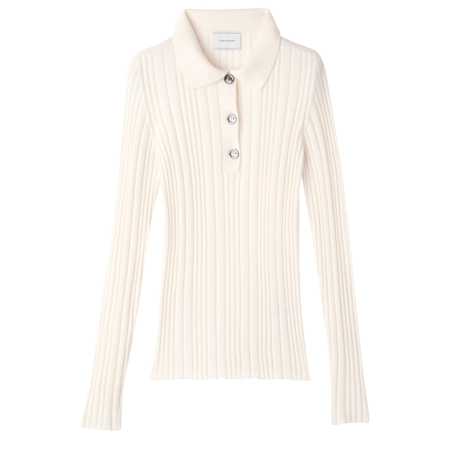 Longchamp Polo Neck Sweater Fall-winter 2023 Collection In Ivory