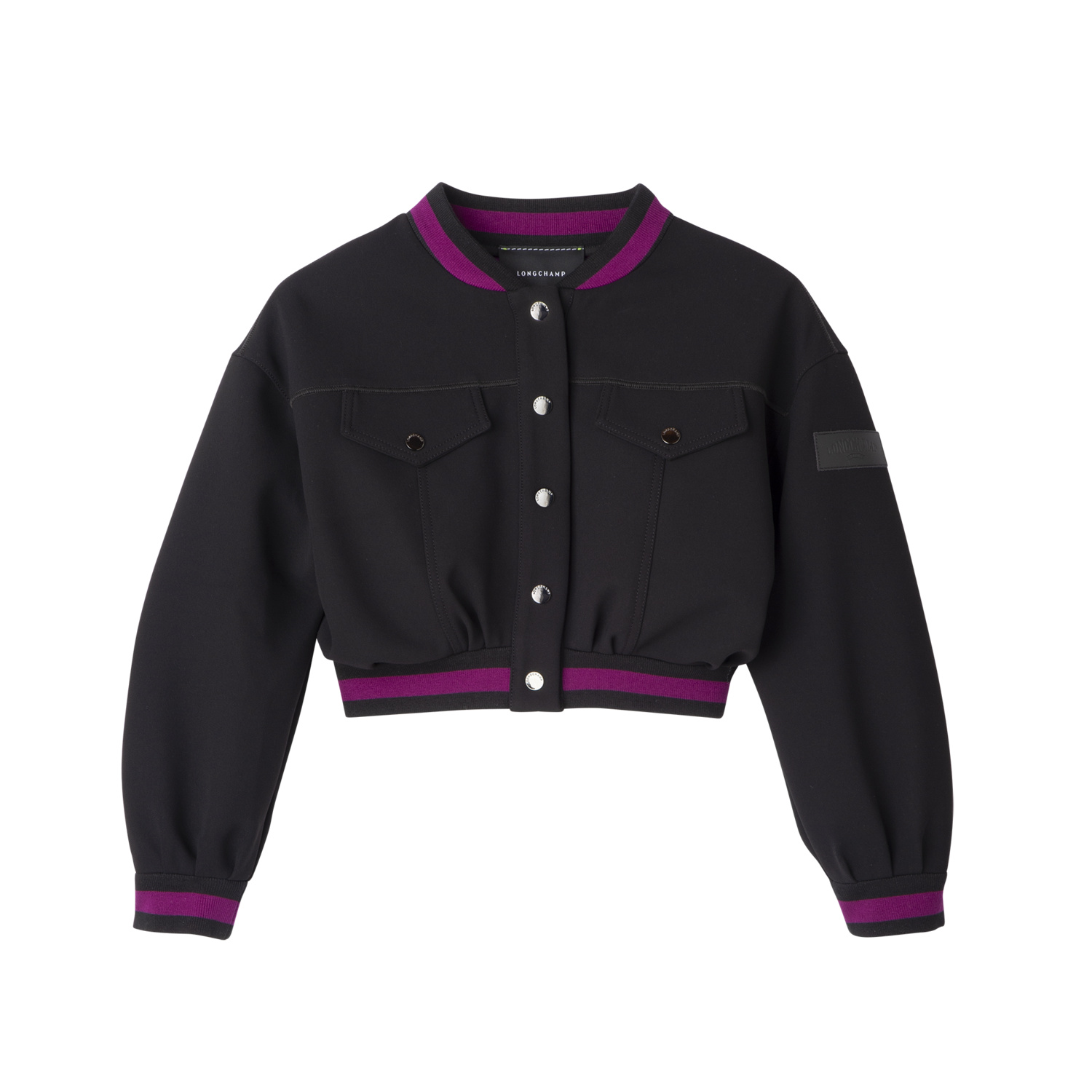 Longchamp Short Jacket In Noir